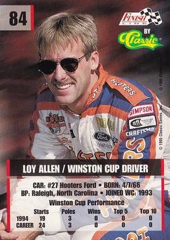 1995 Finish Line #84 Loy Allen Back