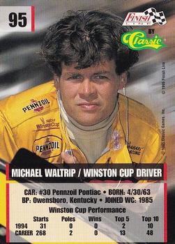 1995 Finish Line #95 Michael Waltrip Back