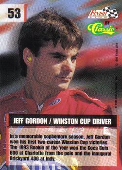 1995 Finish Line #53 Jeff Gordon Back