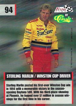 1995 Finish Line #94 Sterling Marlin Back