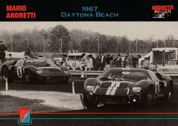 1992 Collect-a-Card Andretti Family Racing #16 1967 Daytona Beach Front