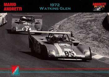 1992 Collect-a-Card Andretti Family Racing #21 1972 Watkins Glen Front