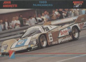 1992 Collect-a-Card Andretti Family Racing #38 1989 Nuremberg Front