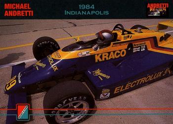 1992 Collect-a-Card Andretti Family Racing #63 1984 Indianapolis Front