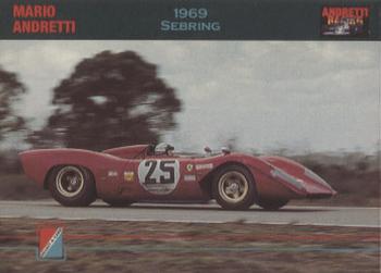 1992 Collect-a-Card Andretti Family Racing #65 1969 Sebring Front