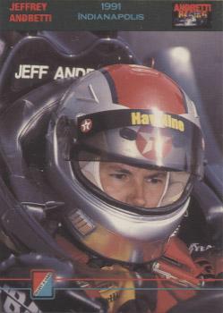 1992 Collect-a-Card Andretti Family Racing #66 1991 Indianapolis Front