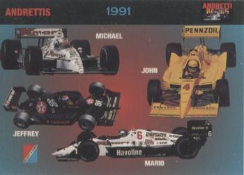 1992 Collect-a-Card Andretti Family Racing #75 1991 Front
