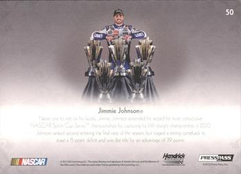 2012 Press Pass Showcase #50 Jimmie Johnson Back