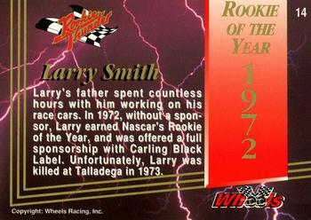 1993 Wheels Rookie Thunder - Platinum #14 Larry Smith Back