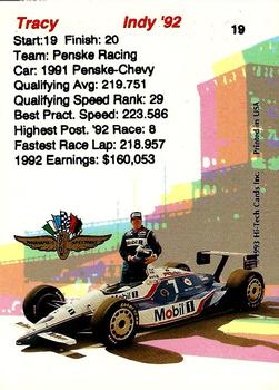 1993 Hi-Tech Indy #19 Paul Tracy Back
