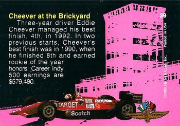 1993 Hi-Tech Indy #39 Eddie Cheever Back
