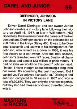 1989-90 TG Racing Masters of Racing #96 Darel and Junior Back