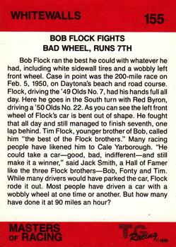 1989-90 TG Racing Masters of Racing #155 Bob Flock/Red Byron's Cars Back