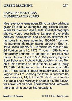 1991-92 TG Racing Masters of Racing Update #257 Elmo Langley's Car Back