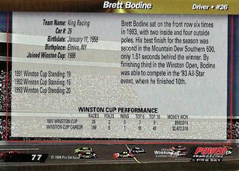 1994 Power #77 Brett Bodine Back