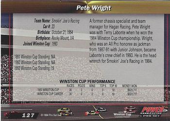 1994 Power - Gold Cup '94 #127 Pete Wright Back