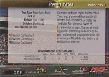 1994 Power - Gold Cup '94 #129 Robert Yates Back