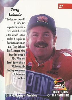1995 Finish Line Super Series #27 Terry Labonte Back