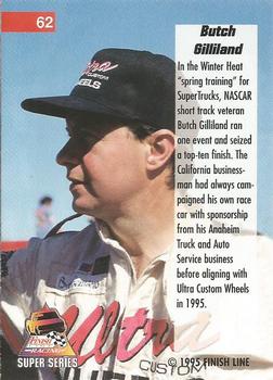 1995 Finish Line Super Series #62 Butch Gilliland Back