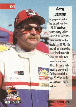 1995 Finish Line Super Series #66 Gary Collins Back