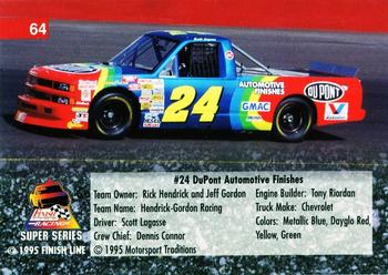 1995 Finish Line Super Series #64 #24 DuPont Automotive Back