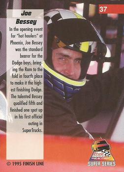 1995 Finish Line Super Series - Rainbow Foil #37 Joe Bessey Back