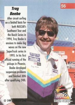 1995 Finish Line Super Series - Rainbow Foil #56 Troy Beebe Back
