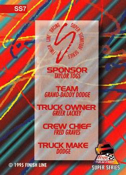 1995 Finish Line Super Series - Super Signature #SS7 Joe Bessey Back