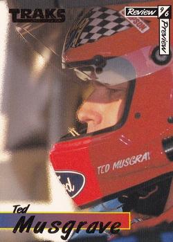 1996 Traks Review & Preview #18 Ted Musgrave Front