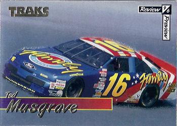 1996 Traks Review & Preview - Magneti-Cards #NNO Ted Musgrave Front