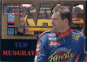 1996 Traks Review & Preview - Triple-Chase Gold #TC 2 Ted Musgrave Front