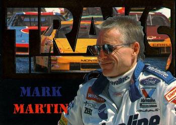1996 Traks Review & Preview - Triple-Chase Gold #TC 3 Mark Martin Front