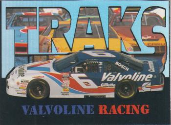 1996 Traks Review & Preview - Triple-Chase Holofoil #TC 16 Valvoline Racing Front