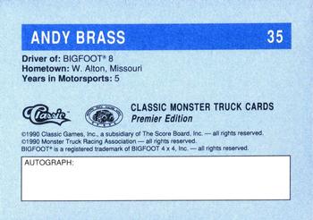 1990 Classic Monster Trucks #35 Andy Brass Back