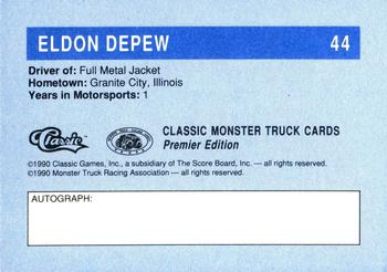1990 Classic Monster Trucks #44 Eldon Depew Back