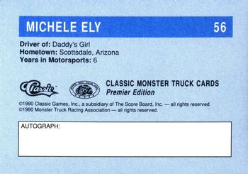 1990 Classic Monster Trucks #56 Michele Ely Back