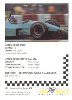 1991 ProTrac's Formula One #38 Leyton House CG911 Back