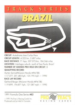 1991 ProTrac's Formula One #82 Brazil Back
