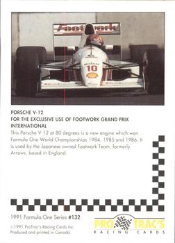 1991 ProTrac's Formula One #132 Porsche V-12 Back