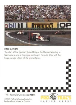 1991 ProTrac's Formula One #168 Start Germany Back