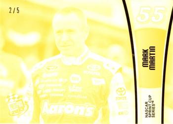 2013 Press Pass - Color Proof Yellow #28 Mark Martin Front
