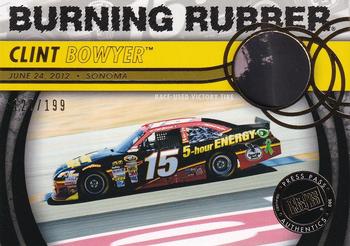 2013 Press Pass - Burning Rubber Gold #BR-CB Clint Bowyer Front