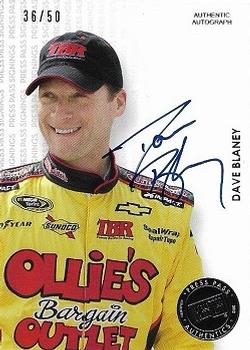 2013 Press Pass - Press Pass Signings Silver #NNO Dave Blaney Front