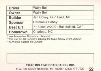 1991 Big Time Drag #52 Wally Bell Back