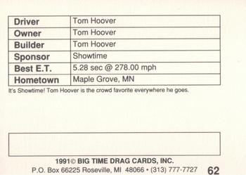 1991 Big Time Drag #62 Tom Hoover Back