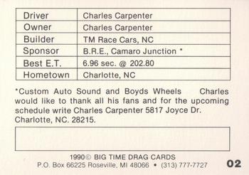 1990 Big Time Drag #02 Charles Carpenter Back