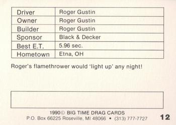 1990 Big Time Drag #12 Roger Gustin Back