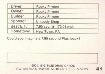 1990 Big Time Drag #41 Rocky Pirrone Back