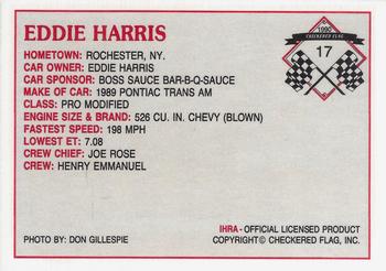 1990 Checkered Flag IHRA #17 Eddie Harris Back