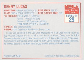 1989 Mega Drag #29 Denny Lucas Back